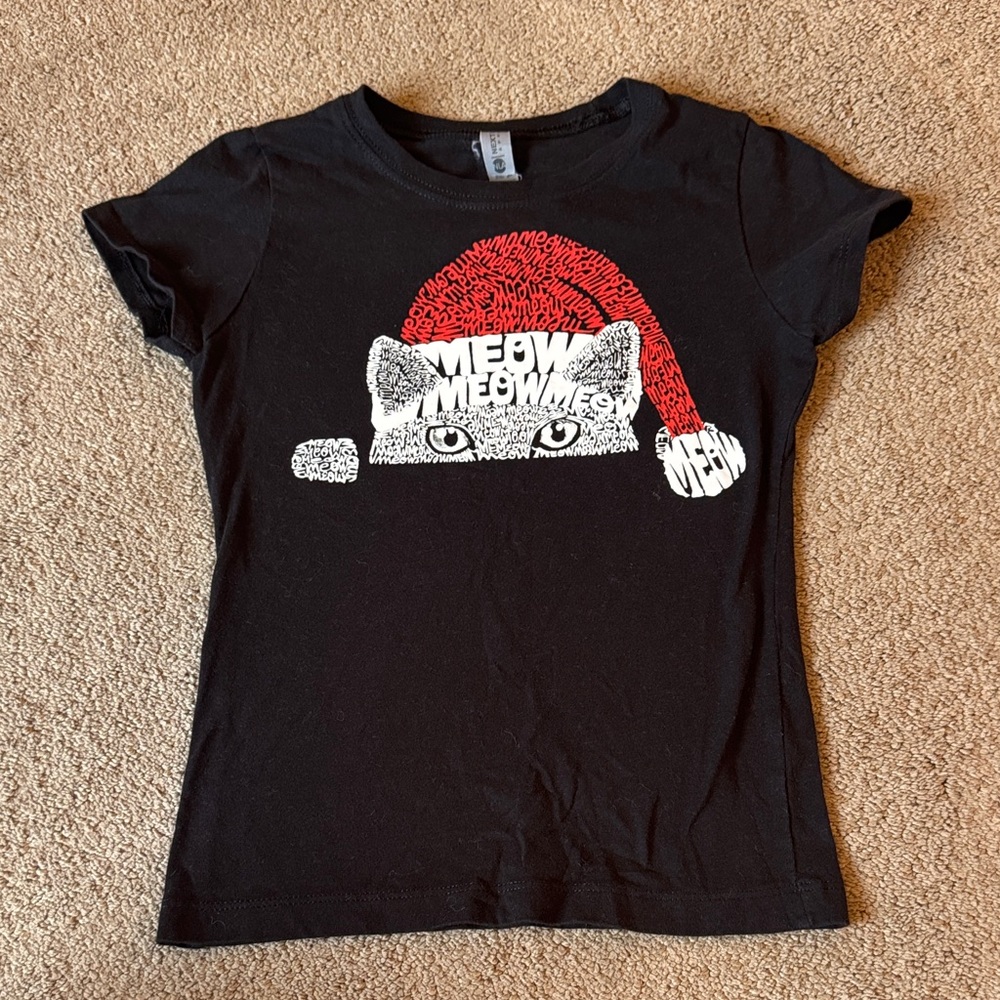 Next Level Apparel Black T-Shirt with Red Graphic
